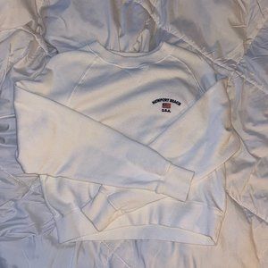 Brandy Melville white cropped crew neck